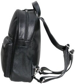 Кожаный рюкзак из натуральной кожи Vip Collection 102622 (черный)