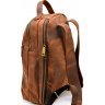 Чоловічий рюкзак з вінтажної шкіри темно-коричневого кольору TARWA (19682) - 3