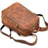 Мужской городской рюкзак из винтажной кожи темно-коричневого цвета TARWA (19682) - 4