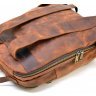Чоловічий рюкзак з вінтажної шкіри темно-коричневого кольору TARWA (19682) - 7