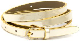 Тонкий жіночий ремінь у кольорі світле золото Remar 15140