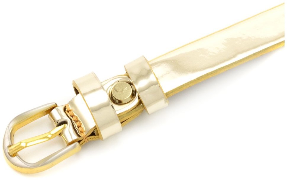 Тонкий женский ремень в цвете светлое золото Remar 15140 modnotak фото №2