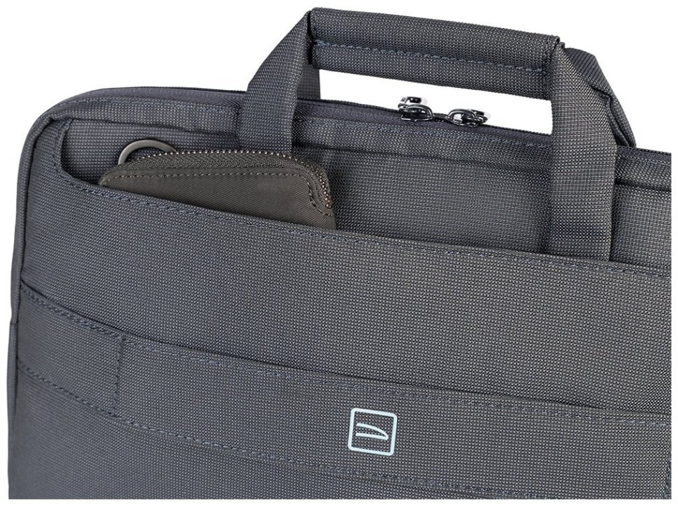 Повседневная сумка для ноутбука до 14" из текстиля синего цвета Tucano WO4 через плечо 103622 modnotak фото №7