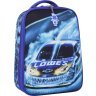 Синій шкільний рюкзак для хлопчиків із текстилю з малюнком машини Bagland (53822) - 1