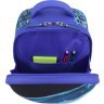 Синій шкільний рюкзак для хлопчиків із текстилю з малюнком машини Bagland (53822) - 4