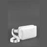 Поясная сумка белого цвета из качественной кожи BlankNote Dropbag Mini (12787) - 4