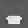 Поясная сумка белого цвета из качественной кожи BlankNote Dropbag Mini (12787) - 5