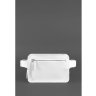 Поясная сумка белого цвета из качественной кожи BlankNote Dropbag Mini (12787) - 5