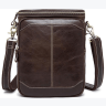 Модная мужская сумка-мессенджер из натуральной кожи коричневого цвета Vintage (20023) - 1