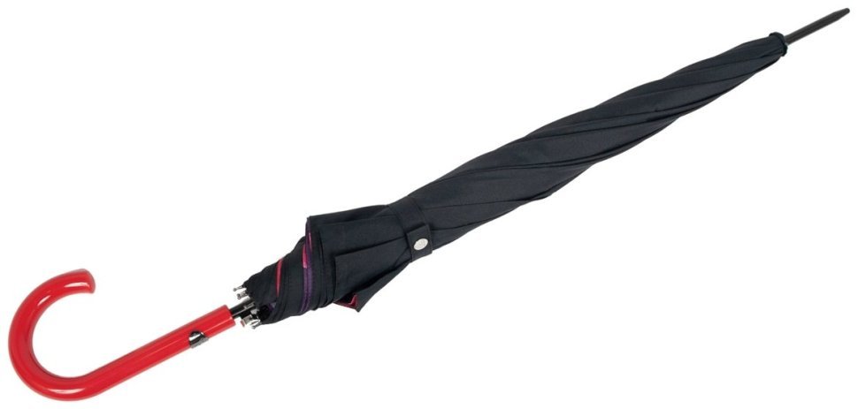 Женский зонт-трость Fulton L754-041260 Bloomsbury-2 Floating Roses (Черный с принтом роз) 94322 modnotak фото №5