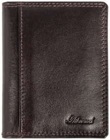 Мужской картхолдер из натуральной гладкой кожи Ashwood 94422 коричневого цвета