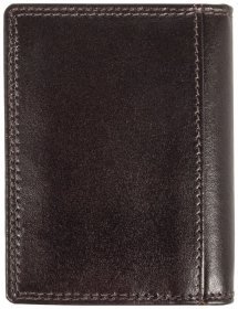 Мужской картхолдер из натуральной гладкой кожи Ashwood 94422 коричневого цвета