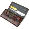 Різнобарвний жіночий гаманець із натуральної фактурної шкіри під змію KARYA (2421008) - 4