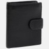 Вертикальное мужское портмоне из качественной натуральной кожи черного цвета Ricco Grande 65422 - 2