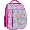 Шкільний рюкзак для дівчаток із текстилю малинового кольору Bagland 55522 - 1