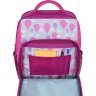 Шкільний рюкзак для дівчаток із текстилю малинового кольору Bagland 55522 - 4