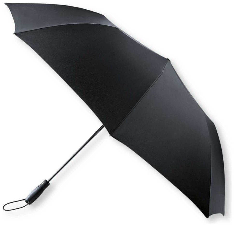 Мужской складной зонт Fulton Vortex G941 Black (автомат, однотонный черный) 95522 modnotak фото №2