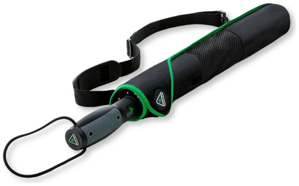 Мужской складной зонт Fulton Vortex G941 Black (автомат, однотонный черный) 95522 modnotak фото №3