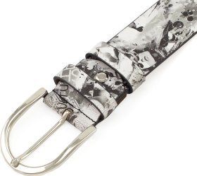 Женский ремень из винтажной кожи с принтом REMAR (40538)