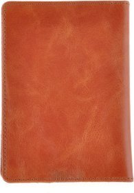 Зручна обкладинка для автодокументів з натуральної шкіри світло-коричневого кольору SHVIGEL (2416070)