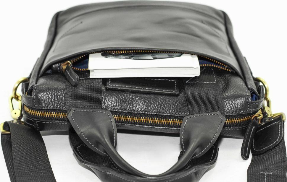 Наплічна чоловіча сумка планшет середнього розміру з зручними ручками VATTO (11664)