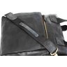 Мужская сумка черного цвета из винтажной кожи Крейзи VATTO (12063) - 5