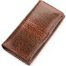 Женский кошелек коричневого цвета из кожи морской змеи SNAKE LEATHER (024-18155) - 1