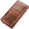 Женский кошелек коричневого цвета из кожи морской змеи SNAKE LEATHER (024-18155) - 2
