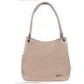 Повседневная женская сумка через плечо из кожи бежевого цвета Desisan 107322 (флотар) modnotak фото - 1