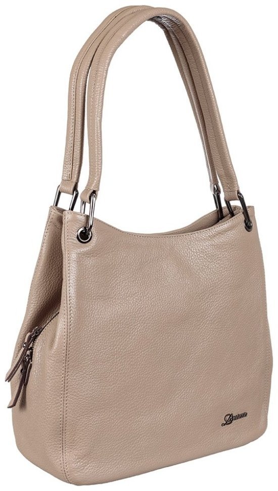 Повседневная женская сумка через плечо из кожи бежевого цвета Desisan 107322 (флотар) modnotak фото №2
