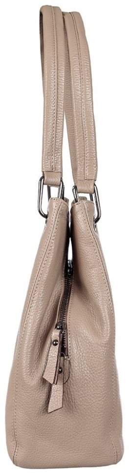 Повседневная женская сумка через плечо из кожи бежевого цвета Desisan 107322 (флотар) modnotak фото №3