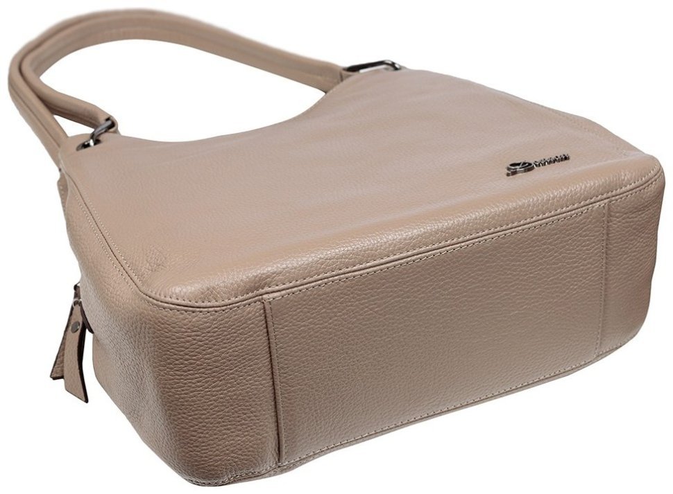 Повседневная женская сумка через плечо из кожи бежевого цвета Desisan 107322 (флотар) modnotak фото №5