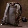 Сірий рюкзак з якісного текстилю з безліччю кишень Vintage (20618) - 10