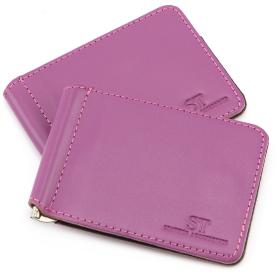 Фиолетовый зажим для денег ручной работы ST Leather (16391)