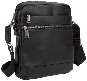 Мужская сумка-планшет из натуральной кожи гладкого типа на молнии Tiding Bag 77622