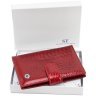Обложка из лаковой кожи для паспорта и отделений для карточек ST Leather 97722 Красный цвет фото №6 Обложка из лаковой кожи для паспорта и отделений для карточек ST Leather 97722 Красный цвет modnotak фото - 6