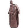Чоловіча шкіряна сумка-барсетка маленького розміру в коричневому кольорі SHVIGEL 2400874 - 5