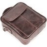 Чоловіча шкіряна сумка-барсетка маленького розміру в коричневому кольорі SHVIGEL 2400874 - 6