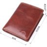 Небольшой мужской кошелек из гладкой кожи без застежки Tony Perotti коричневый 108522 modnotak фото - 3