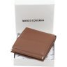 Коричневий жіночий гаманець із натуральної шкіри на кнопці Marco Coverna 68622 - 8