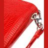Жіночий лаковий гаманець з натуральної шкіри червоного кольору на блискавці CANPELLINI (2421613) - 3