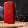 Жіночий лаковий гаманець з натуральної шкіри червоного кольору на блискавці CANPELLINI (2421613) - 7