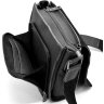 Мужская сумка-планшет из высококачественной кожи флотар черного цвета на плечо TARWA (21699) - 2