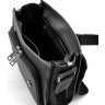 Мужская сумка-планшет из высококачественной кожи флотар черного цвета на плечо TARWA (21699) - 9