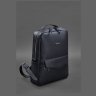 Кожаный городской женский рюкзак темно-синего на молнии BlankNote Cooper 78922 - 2