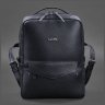Кожаный городской женский рюкзак темно-синего на молнии BlankNote Cooper 78922 - 10