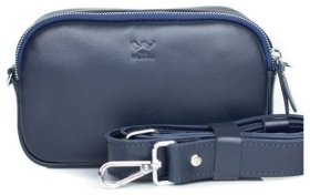 Темно-синяя женская сумка-кроссбоди из натуральной кожи высокого качества BlankNote Holly 79022