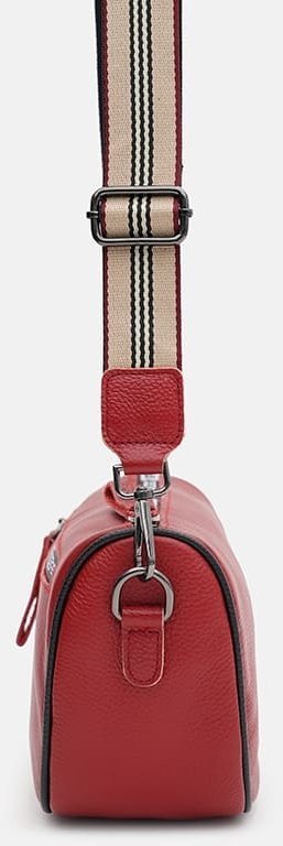 Женская кожаная сумка на плечо бордового цвета Borsa Leather (59122)