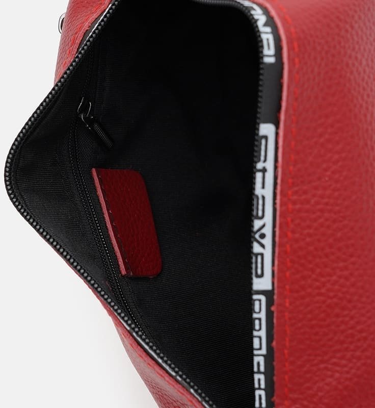 Женская кожаная сумка на плечо бордового цвета Borsa Leather (59122)