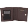 Шкіряний жіночий гаманець коричневого кольору з тисненням Tony Bellucci (12434) - 2